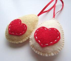 Happy Easter Egg Handmade Felt Decorations