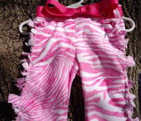 Pink Zebra Print Pants Baby Girl