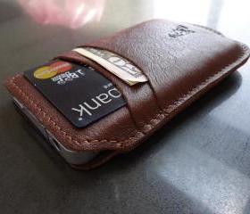 Java Genuine Leather Wallet Case for iPhone 4/4S