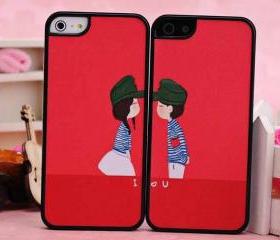 Valentines Day gift cute lover design cover hard back case for iphone 5
