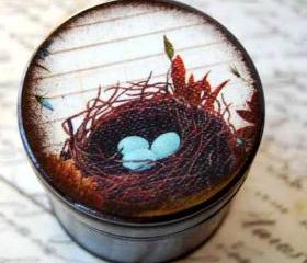  Sweet Blessing - Robins Eggs and Nest Wood Box