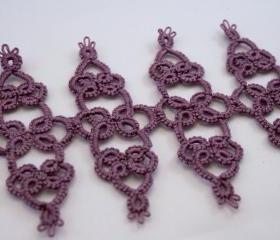 Square Dancing - Purple Lace Bracelet