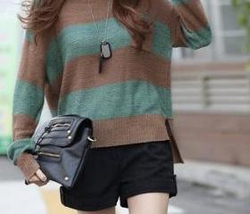 Stripe Cotton-Knit Sweater