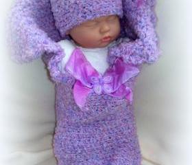 Bundle of Joy Cocoon and Hat set of newborn baby girl 
