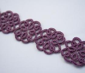 Summer Blooms - Purple Lace Bracelet