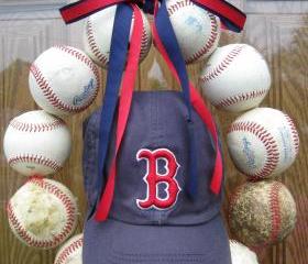 Baseball Love Wreath - With Hat