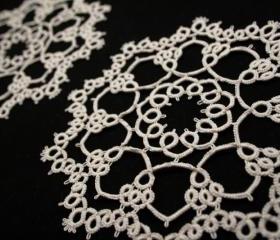 Boulders - A Pair of Small Tatted Doilies