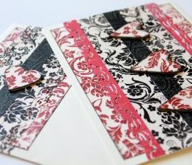 Three Hearts Greeting Card (Blank Inside) by The Leaf Studio. FREE shipping.