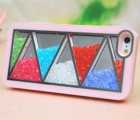 Nice Pink Triangle Hard Cover Case For Iphone 4/4s