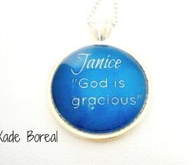 Name Meaning Necklace, JANICE