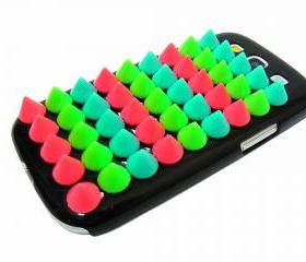 Plastic Colorful Spike Punk Stud Samsung Galaxy S3 case,Samsung i9300 T999 S3 case,Black Samsung i9300 T999 Galaxy S3 T-Mobile case C1