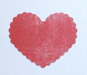 Wavy Edge Cut Out Hearts (set of 15).Tags.Labels.Place Cards.Escort Cards. FREE shipping