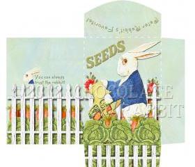Vintage Seed Packet Digital Download Printable Collage Sheet Peter Rabbit Image Scrapbook