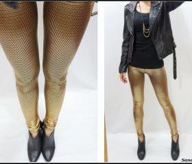 Gold and Black leggings 