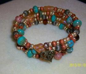 Memory wire bracelet