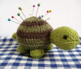 Tavistock tortoise toy or pincushion knitting pattern
