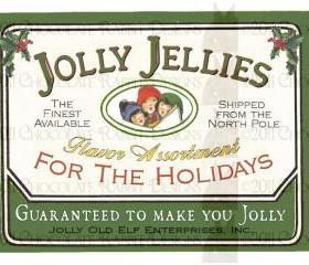 High Resolution Christmas Candy Label Download Vintage Style 300 dpi jpg