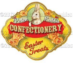 Vintage Easter Victorian Digital Collage Candy Labels Tags Scrapbook Whimsical Altered Art