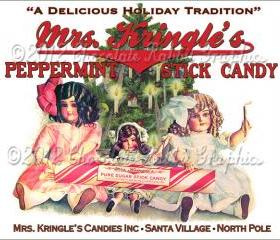 Christmas Vintage Tag Printable Label Peppermint Candy Digital Collage Sheet Graphics Scrapbook Image