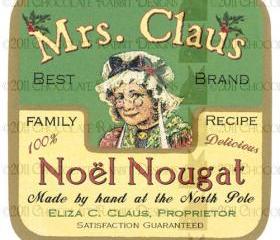 Christmas Candy Jar Label Digital Download Vintage Style High Resolution