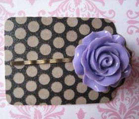 Purple Hair Bobbie Pin