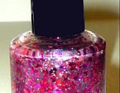 Nail Polish - New - Tickled Pink - Pink Holographic Glitters - 0.5 oz Full Sized Bottle - READY TO SHIP