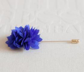 KAYLA-BLUE Men's flower Boutonniere / Buttonhole for wedding,Lapel pin,tie pin