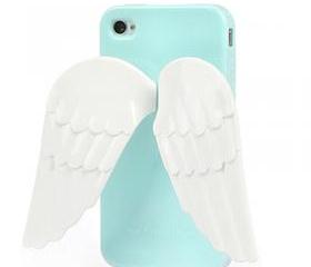 Angel Wing Silicone Stand Case Cover for iPhone 4/4S