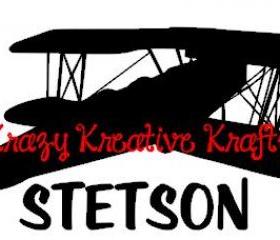 Personalized airplane vinyl wall decal