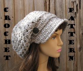 CROCHET PATTERN!!! Crochet Hat - Newsboy hat Hat, Crochet Pattern PDF,Easy, Great for Beginners, Pattern No. 37