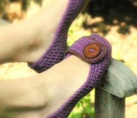 Crochet Pattern for Violet Womens House Slipper PDF - SIX sizes included - Womens 5 - 10 - Pattern number 205