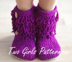 Furryluscious Women's Boots PDF crochet pattern - Women's 5 - 11 - Pattern number 213