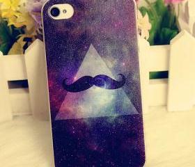 Starry Dreamy Pyramid & Moustache iPhone 4/4s