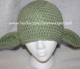 Crochet Yoda beanie