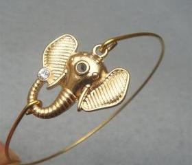 Elephant Bangle Bracelet