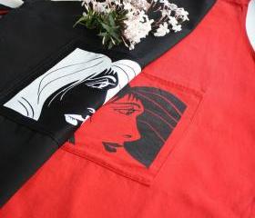 Cook APRON - kitchen apron modern design screenprinted