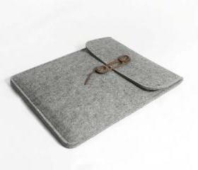Macbook pro 13 Macbook Sleeve Case brief Wool Felt Custom Made Felt Case Sleeve Cover Bag With Strap for Macbook