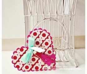 XOXO in Heart card with Key & lock 