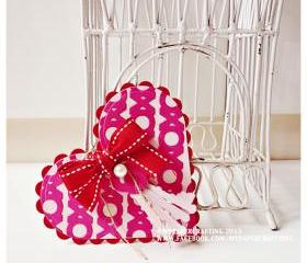 XOXO in Heart card with Key & lock 