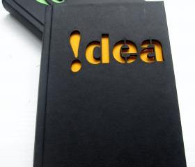 Notebook 'idea' - with a laser cut cover