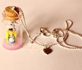 Alice in bottle... necklace