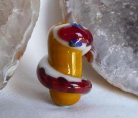 Handmade Glass Lampwork Bead - Snake focal bead