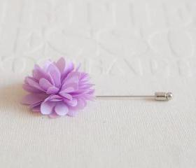 KAYLA-Lavender Men's flower Boutonniere / Buttonhole for wedding,Lapel pin,tie pin