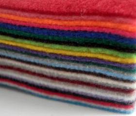 24x Multi Pack Rainbow Acrylic Felt Sheets