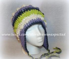 Bobbles Earflap beanie