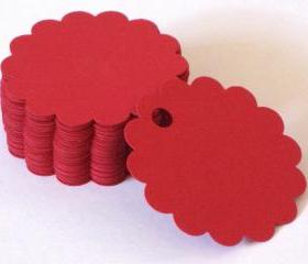 50 Round Scallop Die Cuts