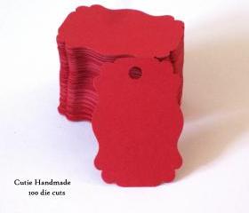 100 Long Scalloped Die Cuts