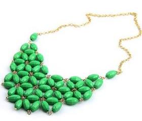 New Women Alloy Resin Bubble Fashion Bib Necklace （not process order until 22nd Fed 2013）