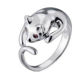 Cute 925 Sterling Silver Animal Ring