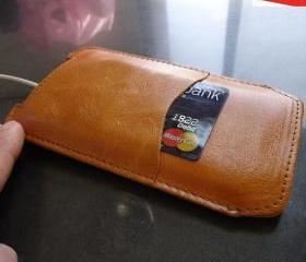 Genuine Leather Sleeve Case Wallet for Samsung Galaxy Note